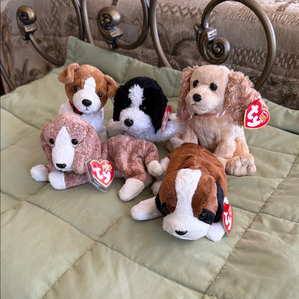 Vintage Ty Beanie Babies dog collection